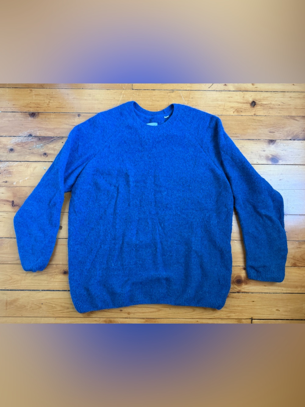 Homecore Baby Brett Alpaca Sweater Azure Blue Women's Medium Made In Portugal